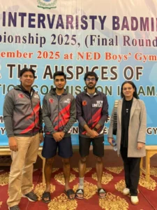 Hec intervarsity all pakistan badminton men championship 2025–26